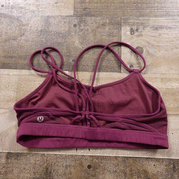 Lululemon Make A Move Bra women's 6 A/B cup red grape - Picture 2 of 4